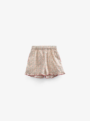 Blumenbedruckte Poplinshorts - Tween - Rose | 100957 Poppy