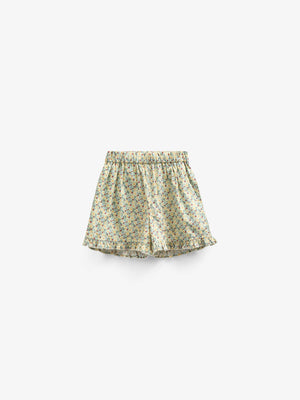 Blumenbedruckte Poplin-Shorts - Kids - Green | 100958 Poppy