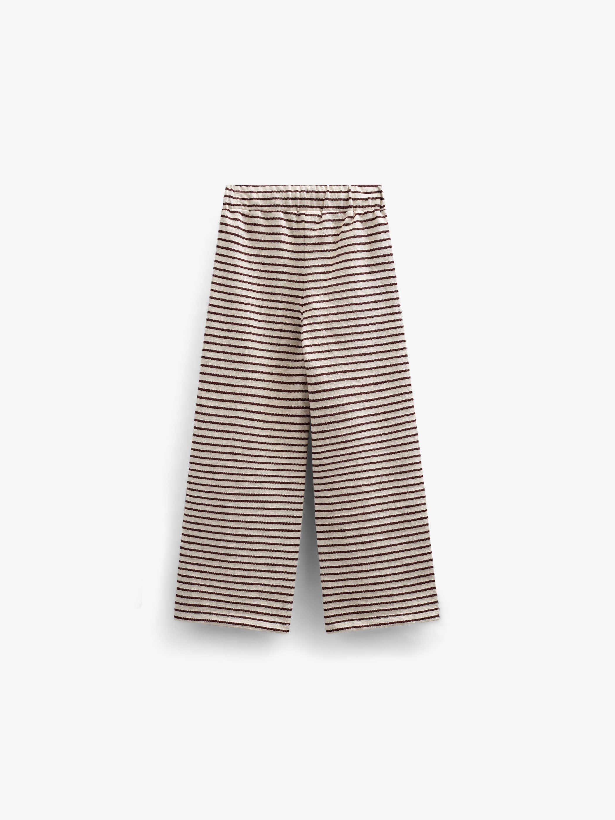 Gestreifte Wide-Leg Jersey Hose - Tween - Brown | 100997 Emmie