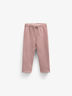 Gestreifte Jerseyhose - Kids - Cherry Red | 100999 Emmie