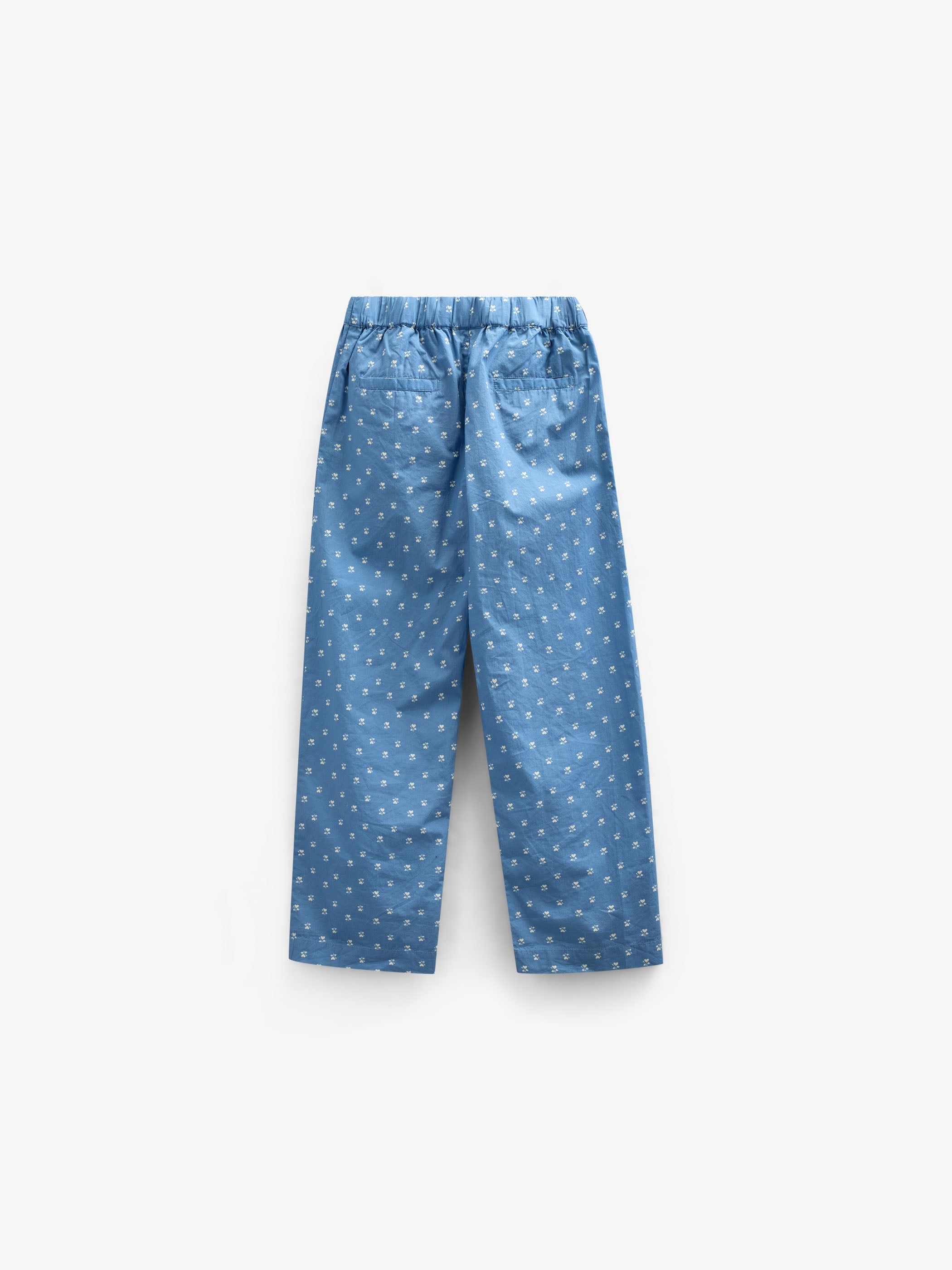 Bedruckte Poplin-Hose - Tween - Dusty Blue | 101089 Camilla