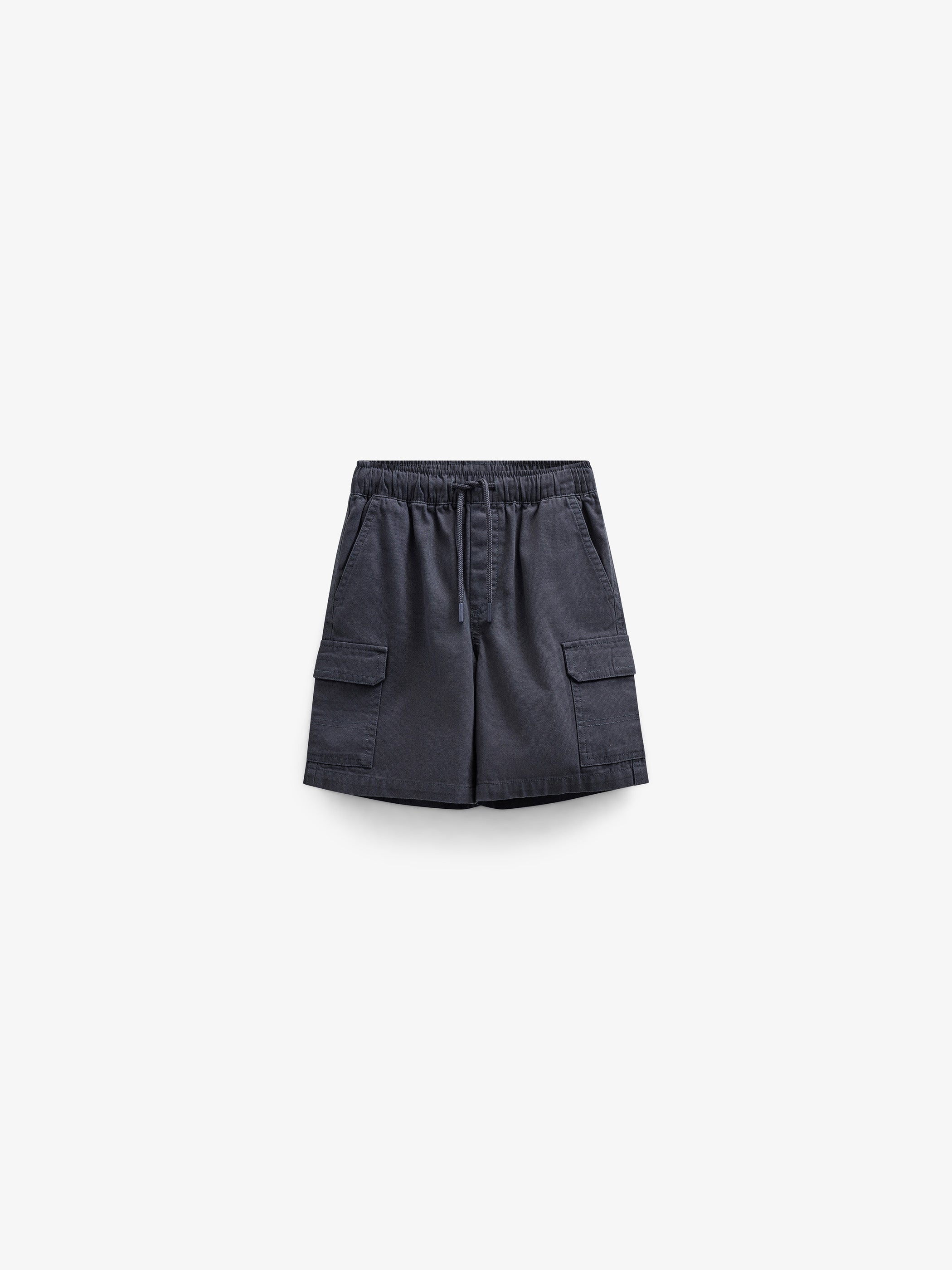 Canvas Cargo Shorts - Kids - Navy | 101122 Isack