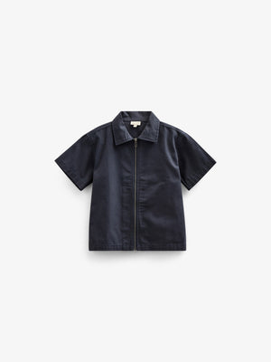 Canvas-Hemdjacke mit Reißverschluss - Tween - Navy | 101127 Isack