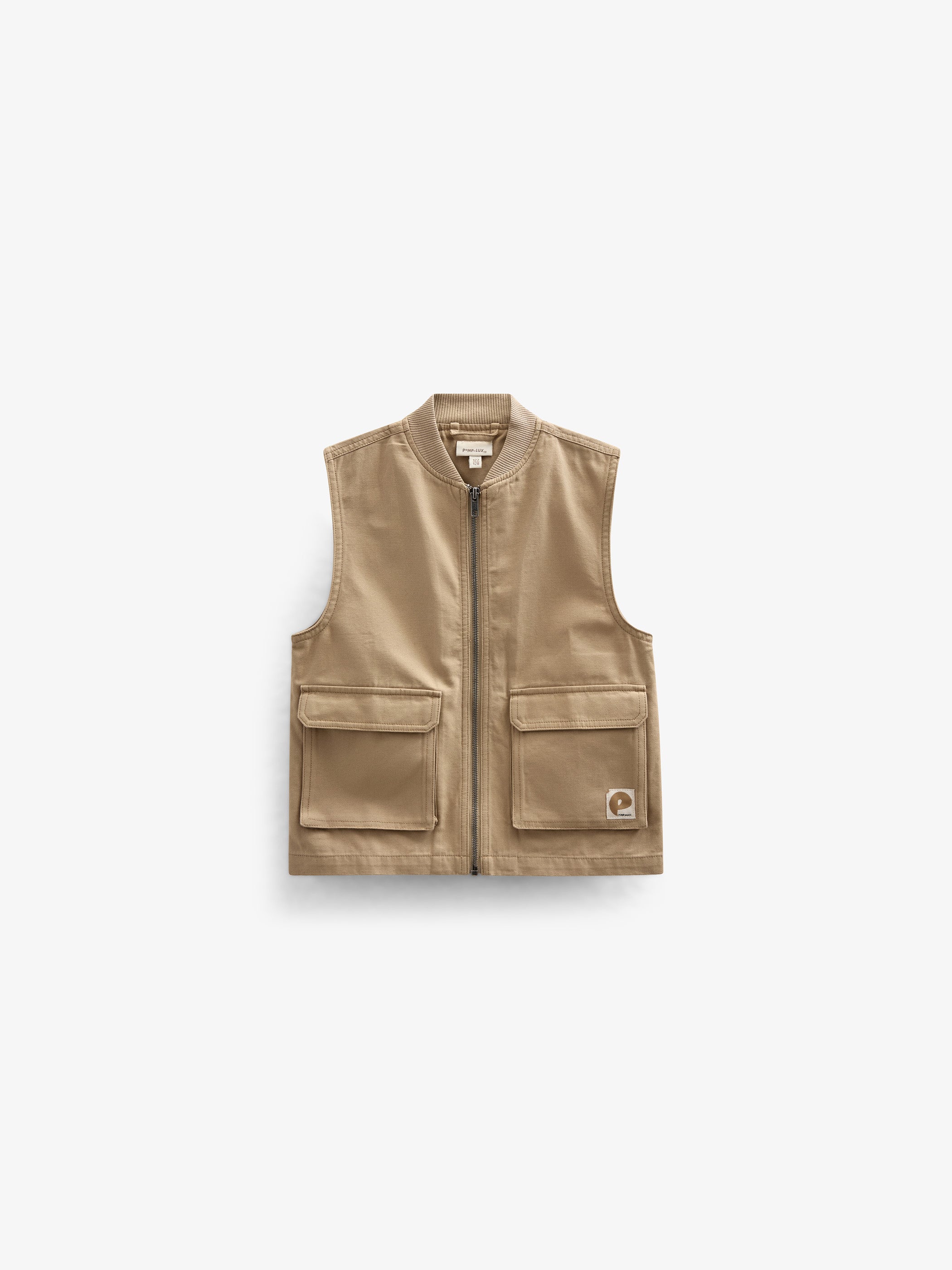 Canvas Cargo Weste - Kids - Khaki | 101128 Isack