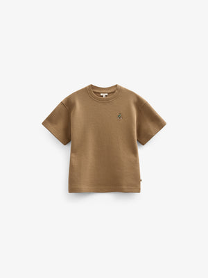 Waffel T-Shirt - Kids - Khaki | 101148 Evan