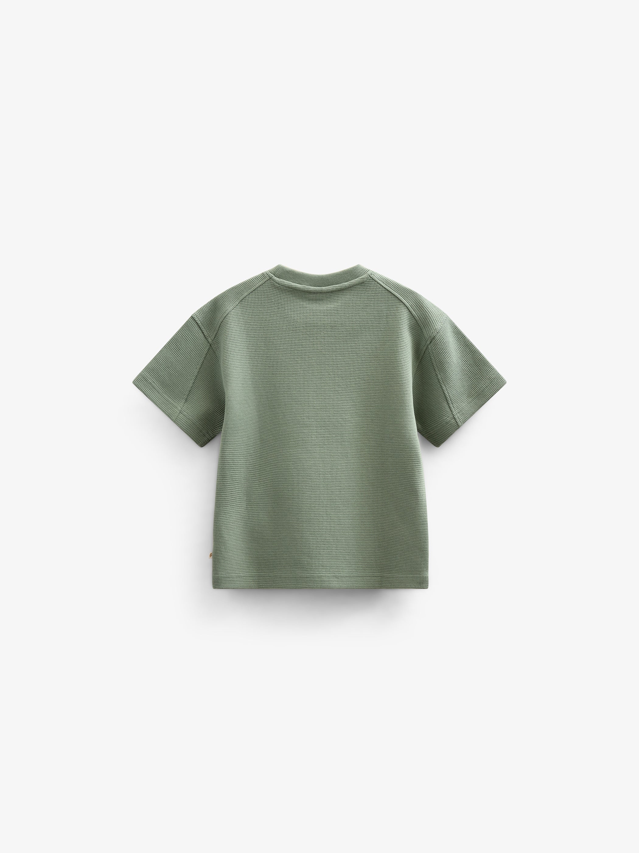 Waffel T-Shirt - Tween - Dusty Green | 101156 Evan