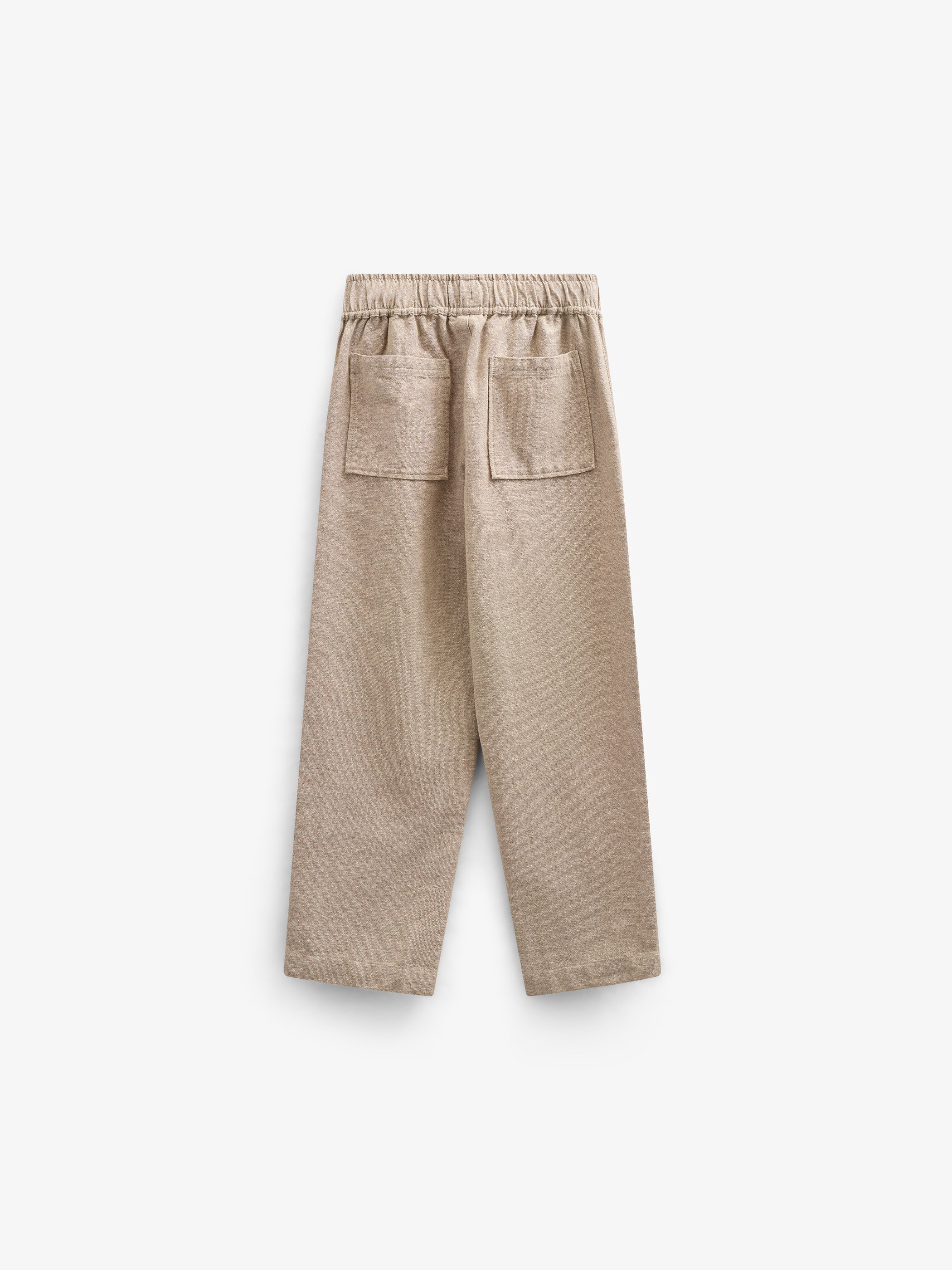 Strukturierte, gewebte Baumwollhose - Tween - Sand | 101200 Walter