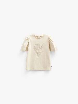 T-Shirt mit Stickerei - Kids - Offwhite | 101235 Amanda