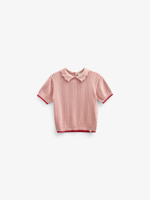 Mädchen Strick-Polo - Tween - Rose | 101242 Helena