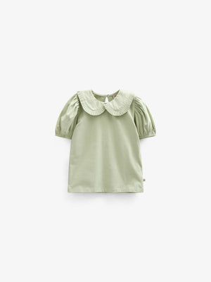 Jerseybluse mit Kragen - Tween - Powder Green | 101280 Nini
