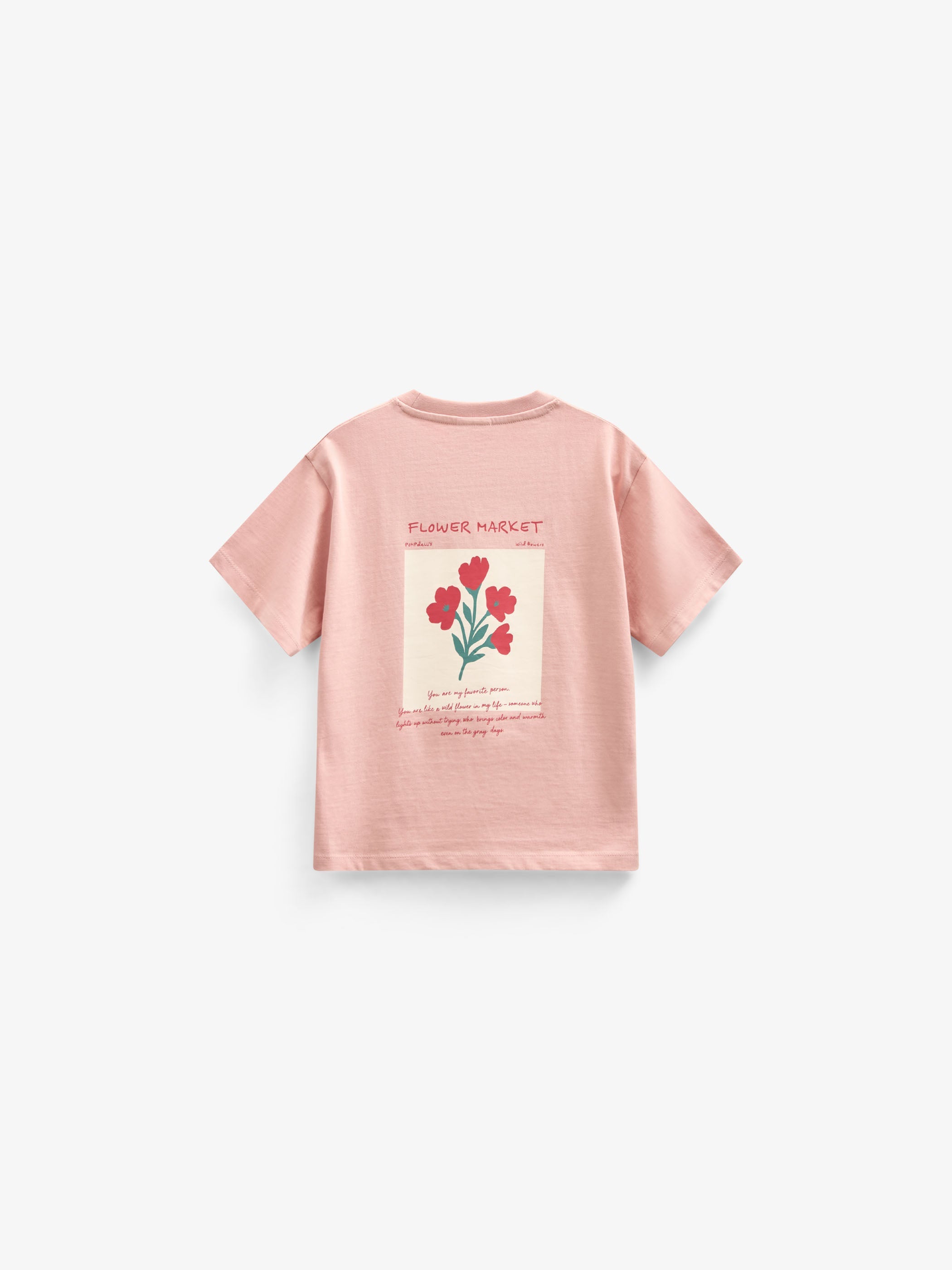 T-Shirt mit Blumenmotiv - Kids - Powder Rose | 101292 Elsa