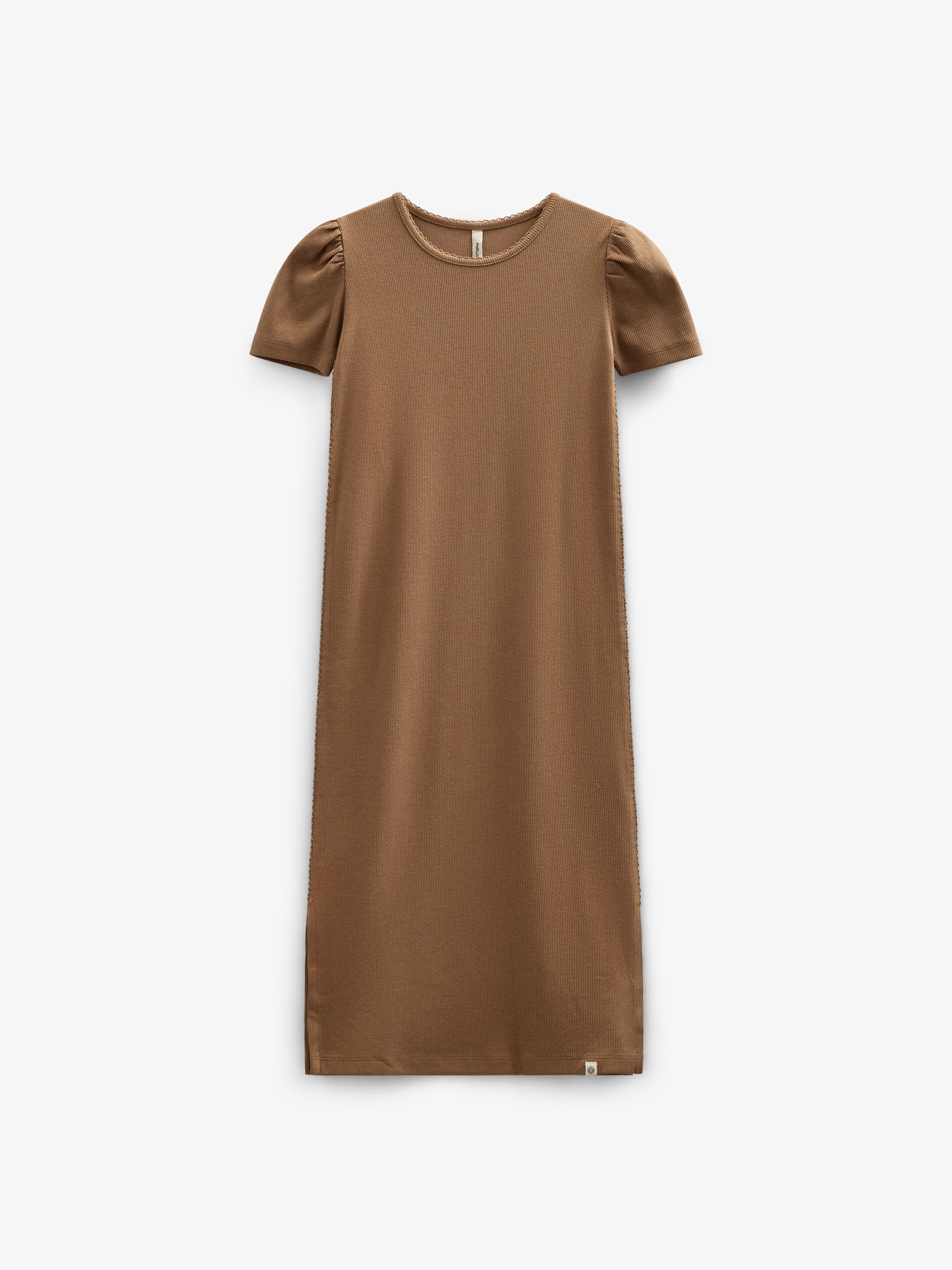 Modal-Ripp Lang T-Shirt Kleid - Tween - Coconut | 101294 Lottie