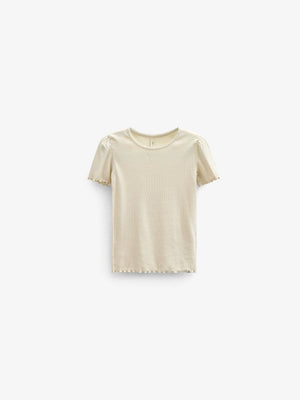 T-Shirt aus Modalripp - Tween - OffWhite | 101305 Lottie