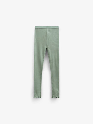 Modal-Ripp-Leggings - Kids - Dusty Green | 101326 Lottie