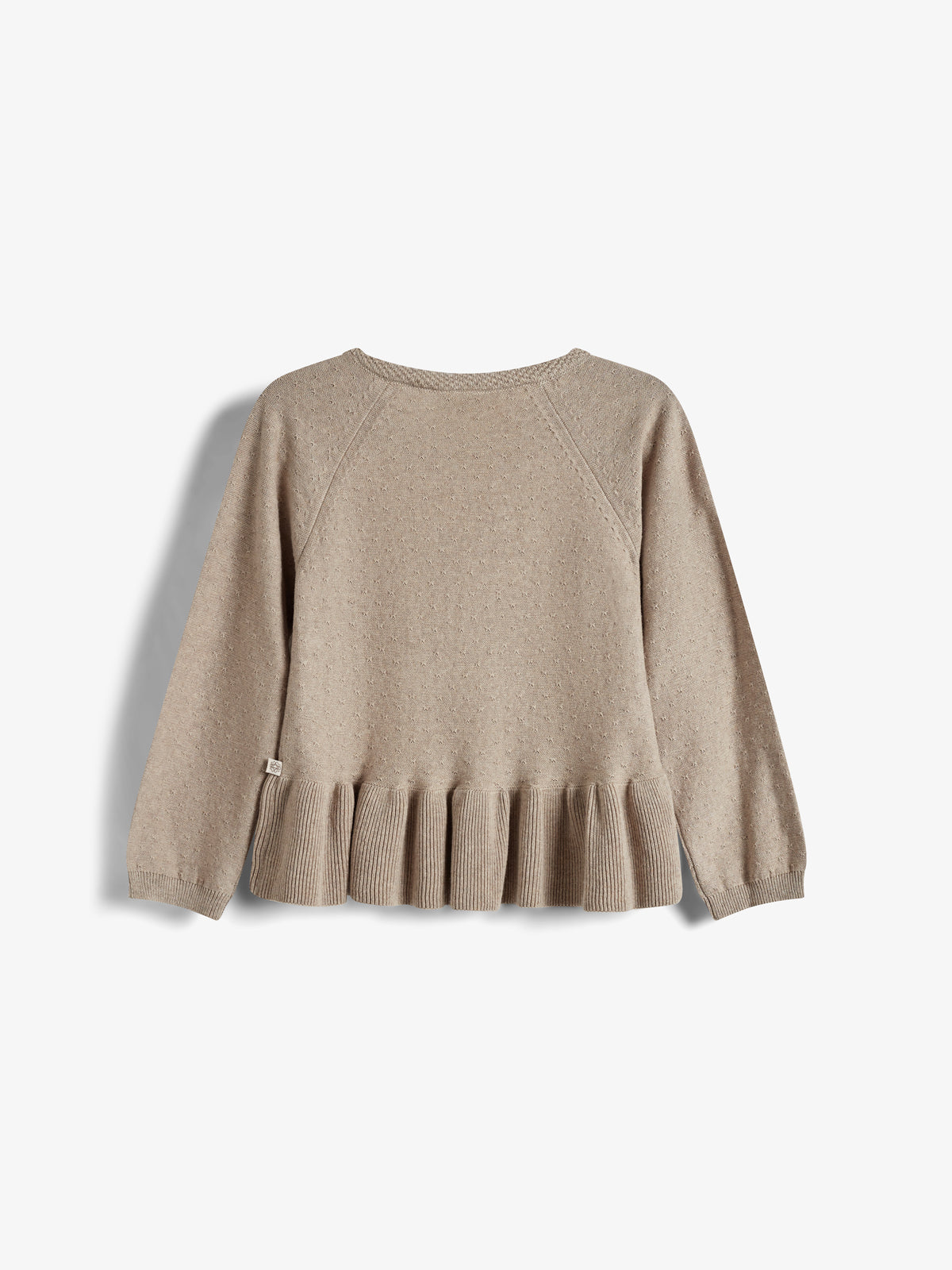 Baumwollstrick-Tunika - Kids - Light Beige Melange