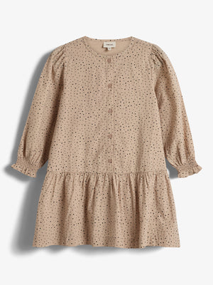 Baumwollkleid mit Micro Dots - Kids - Moonlight