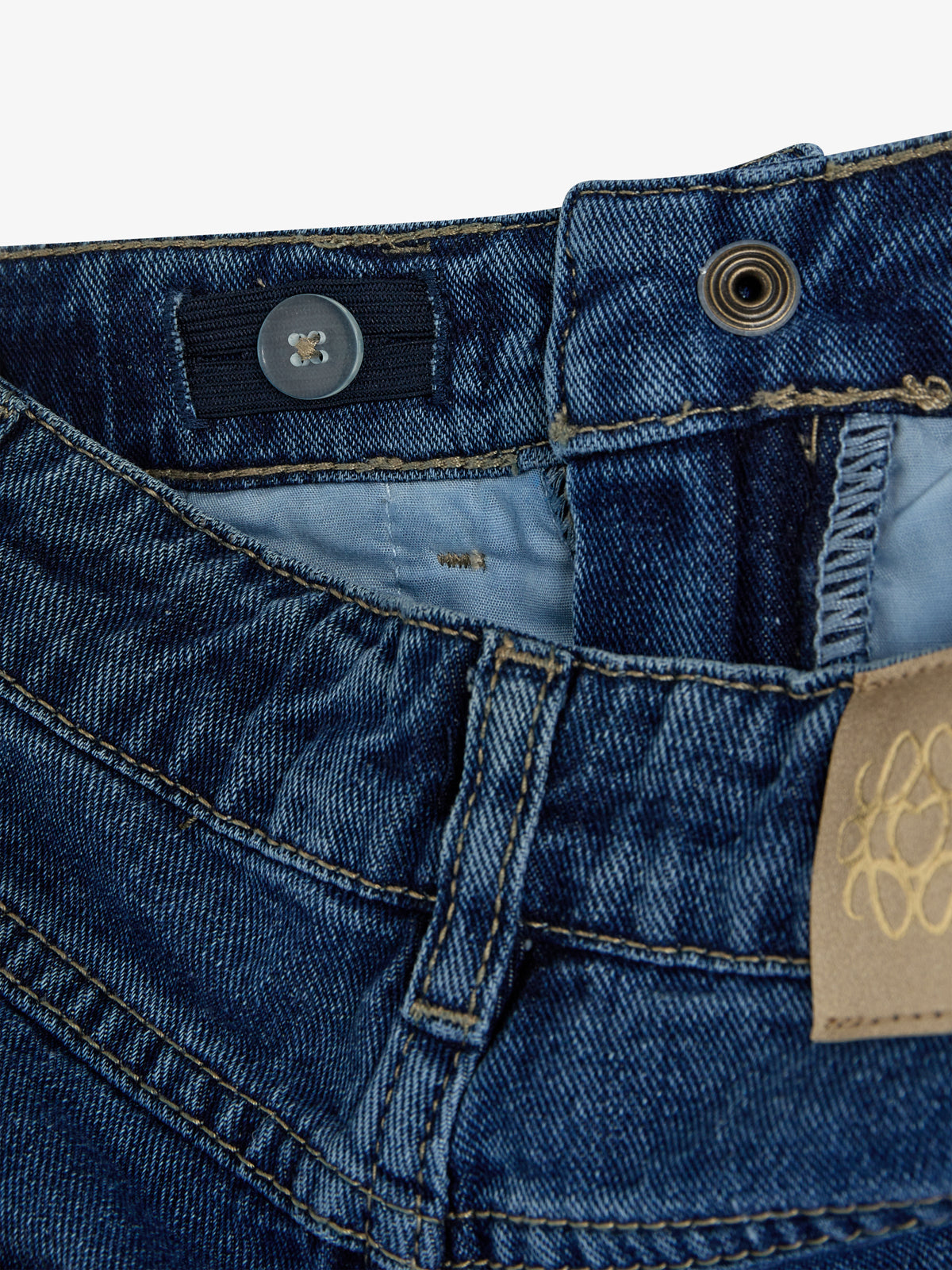 Jeans mit weitem Bein - Kids - Dark Blue Denim