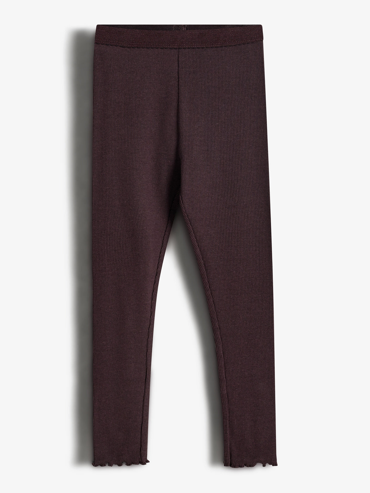 Basic Modal-Ripp-Leggings - Kids - Dark Purple