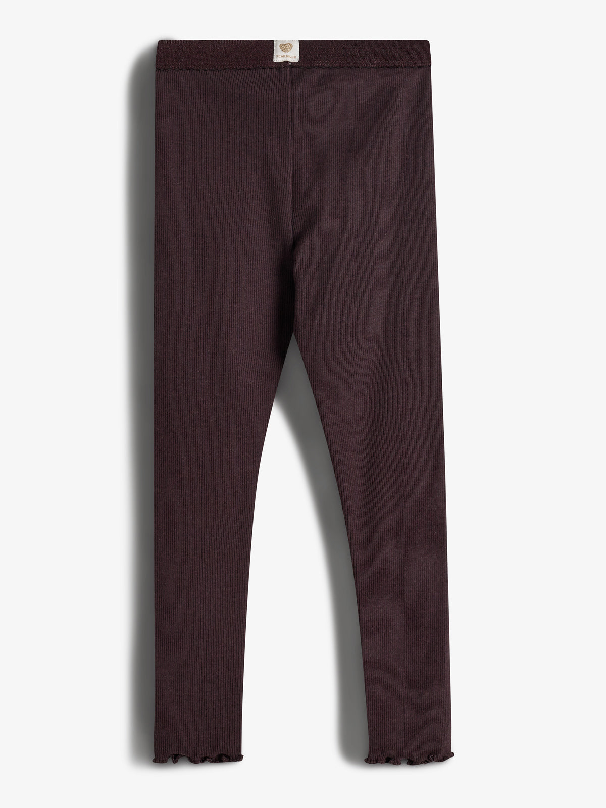 Basic Modal-Ripp-Leggings - Kids - Dark Purple