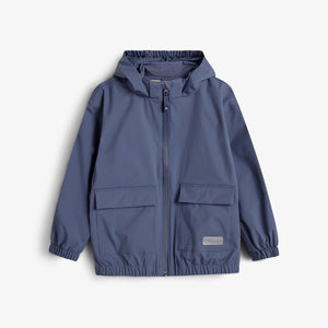 Regenjacke mit aufgesetzter Tasche - Kids - Vintage Blue