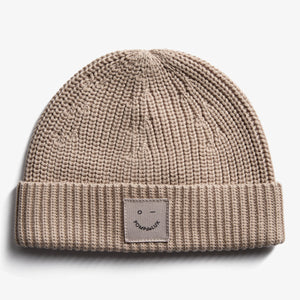 Rippenstrick-Mütze - Kids - Beige