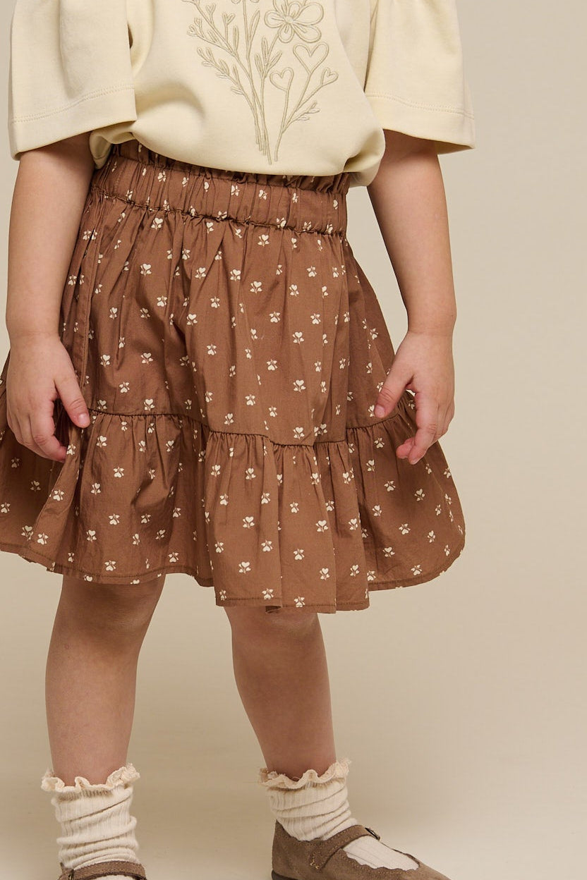 Bedruckter Popeline-Rock - Kids - Coconut | 101055 Camilla
