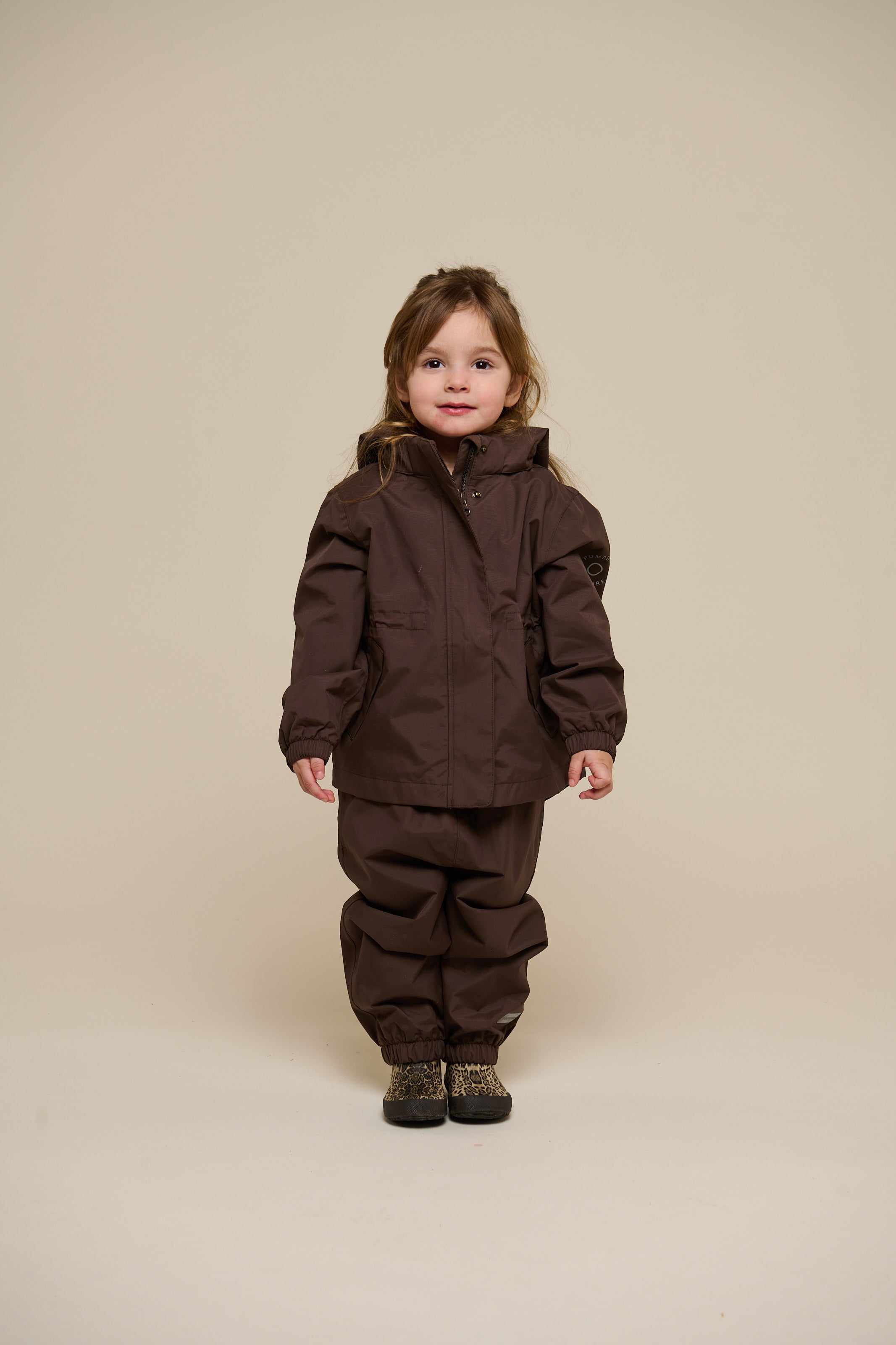 Shell Jacke mit Kordelzug - Kids - Chocolate | 100497 Lucy