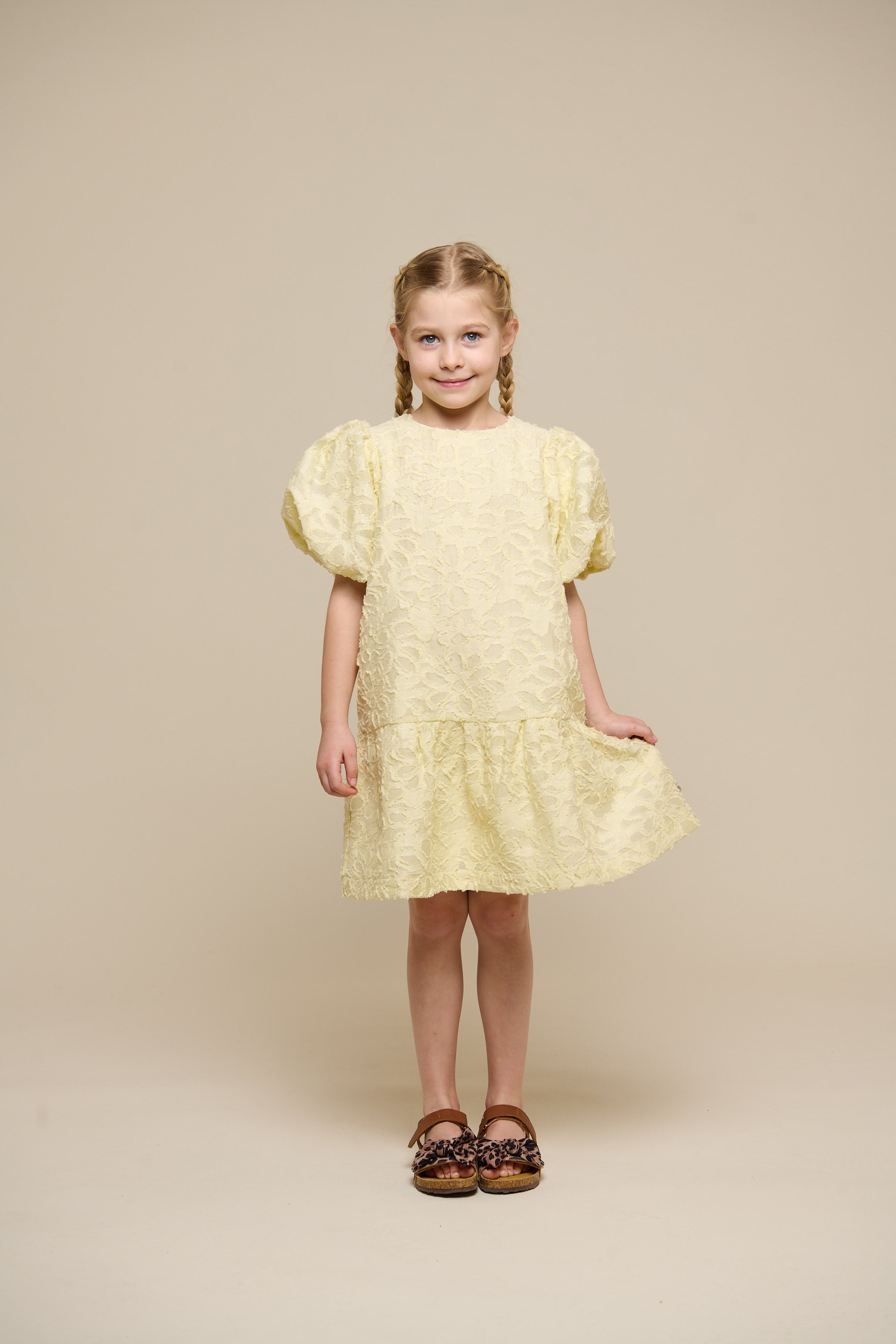 Jacquard-Kleid aus Baumwollmischung - Tween - Sunlight | 100993 Giselle