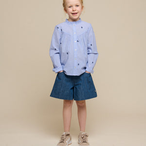 Ausgestellte leichte Denim-Shorts - Tween - Blue Denim | 101084 Isabella