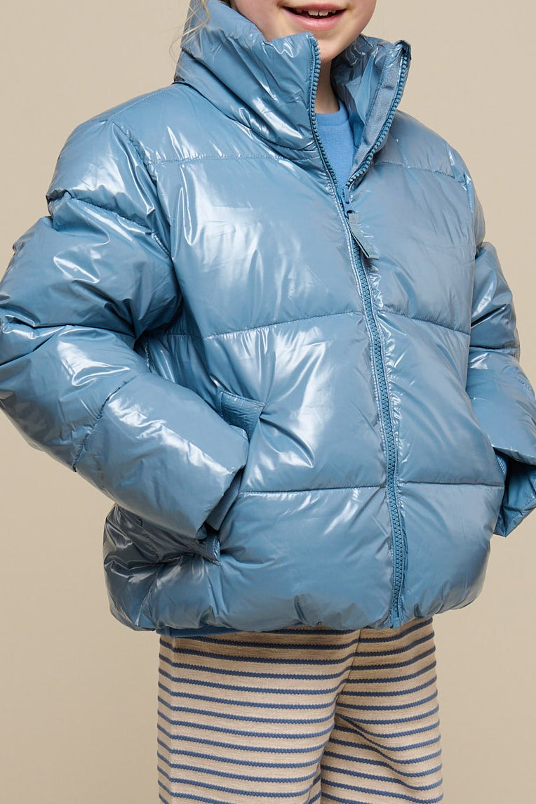 Glänzende Pufferjacke - Tween - Blue | 100533 Violet