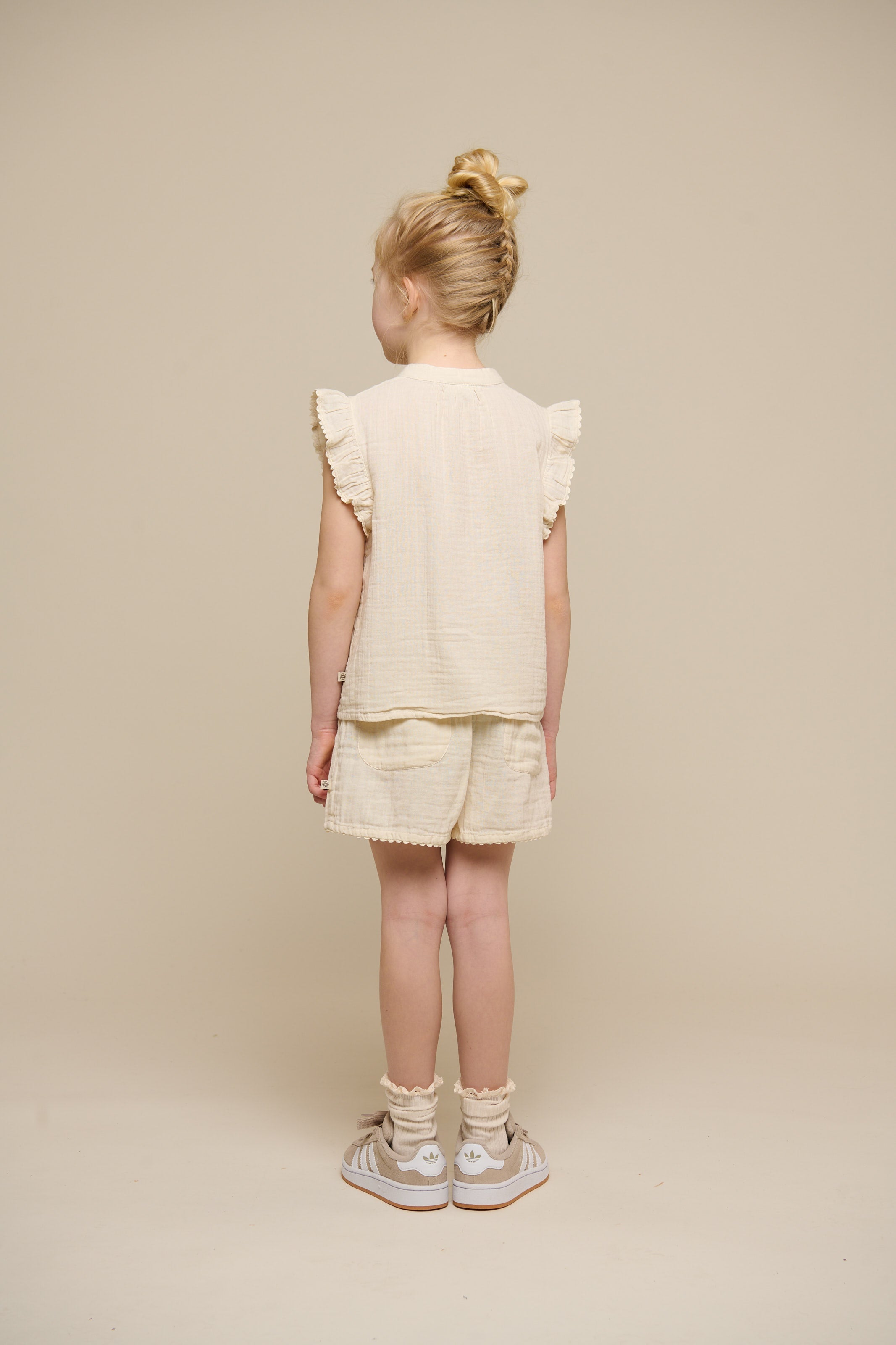 Ärmelloses Top aus Gaze - Tween - Off White | 100931 Jasmine