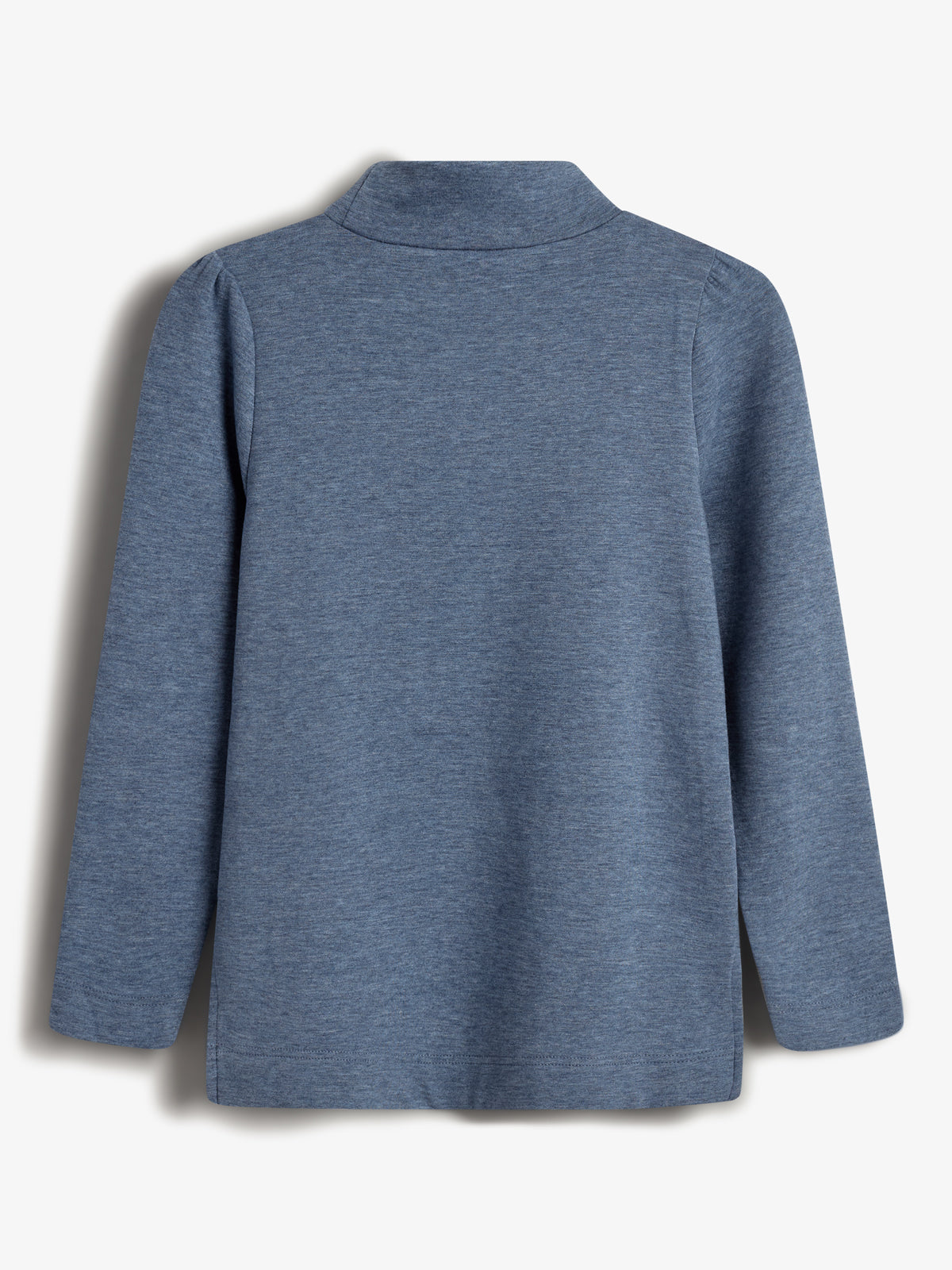 Bluse mit T-Ausschnitt aus Plüsch-Jersey - Tweens - Blue Melange