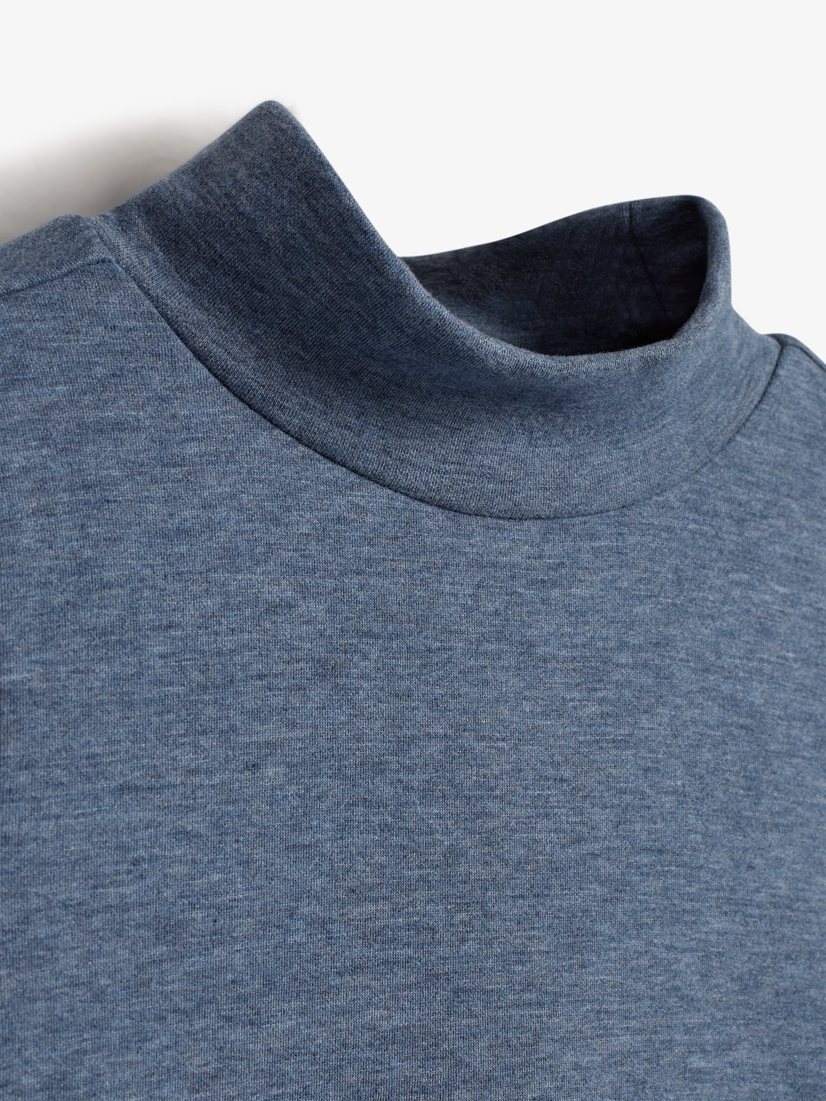Bluse mit T-Ausschnitt aus Plüsch-Jersey - Tweens - Blue Melange
