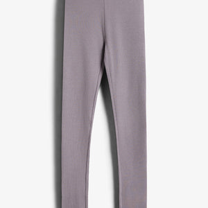 Basic Modal-Ripp-Leggings - Tweens - Dusty Purple