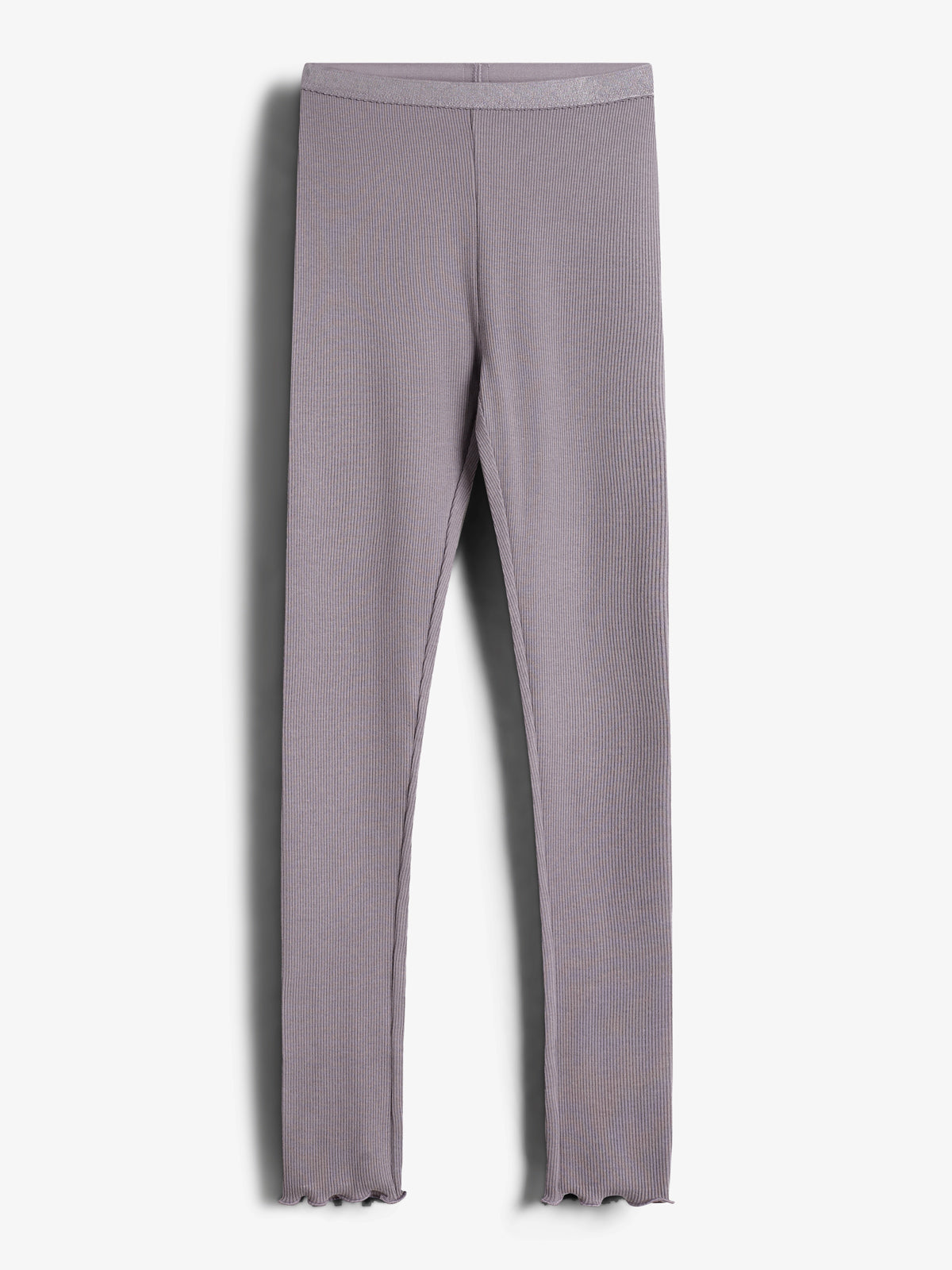 Basic Modal-Ripp-Leggings - Tweens - Dusty Purple