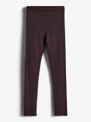 Basic Modal-Ripp-Leggings - Tweens - Dark Purple