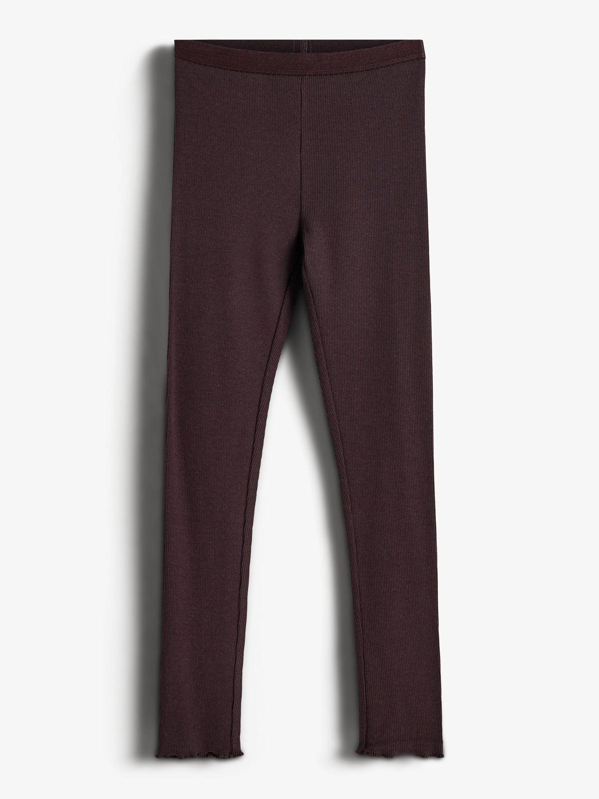Basic Modal-Ripp-Leggings - Tweens - Dark Purple