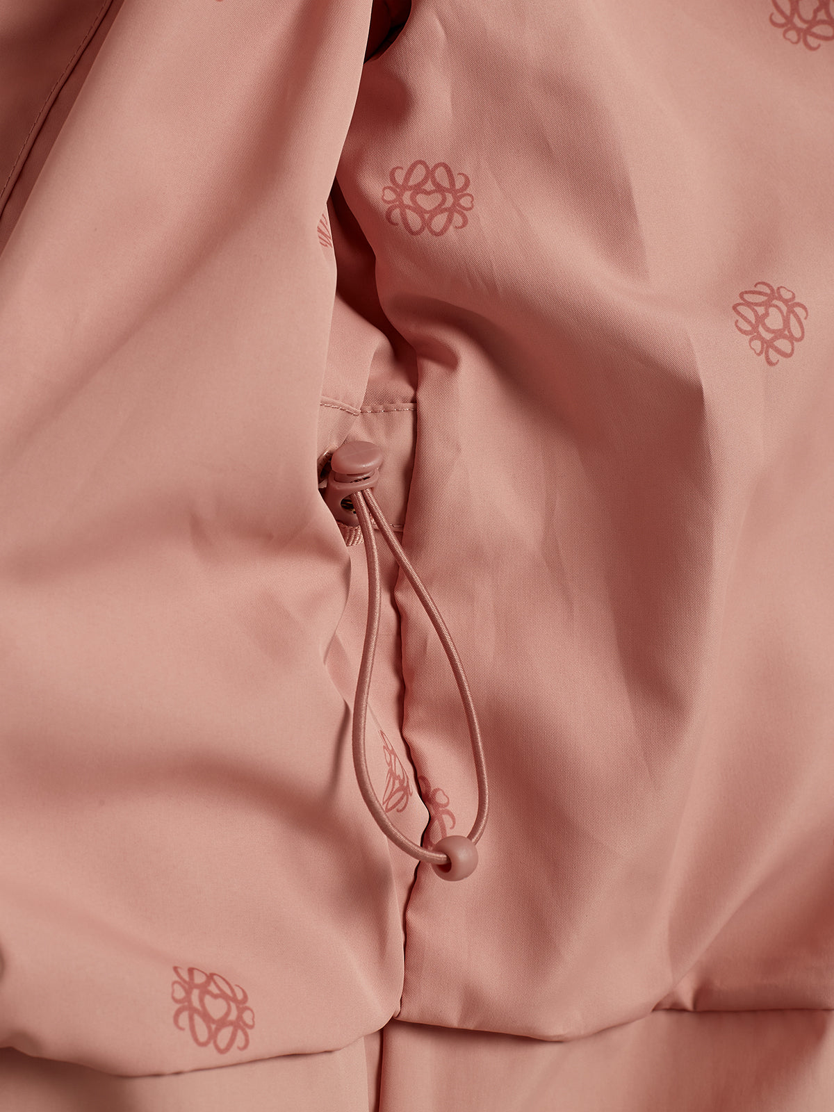 Regenjacke mit Kordelzug - Tweens - Dusty Rose