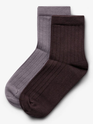 Socken 2er-Pack - Tweens - Dusty Purple/Dark Purple