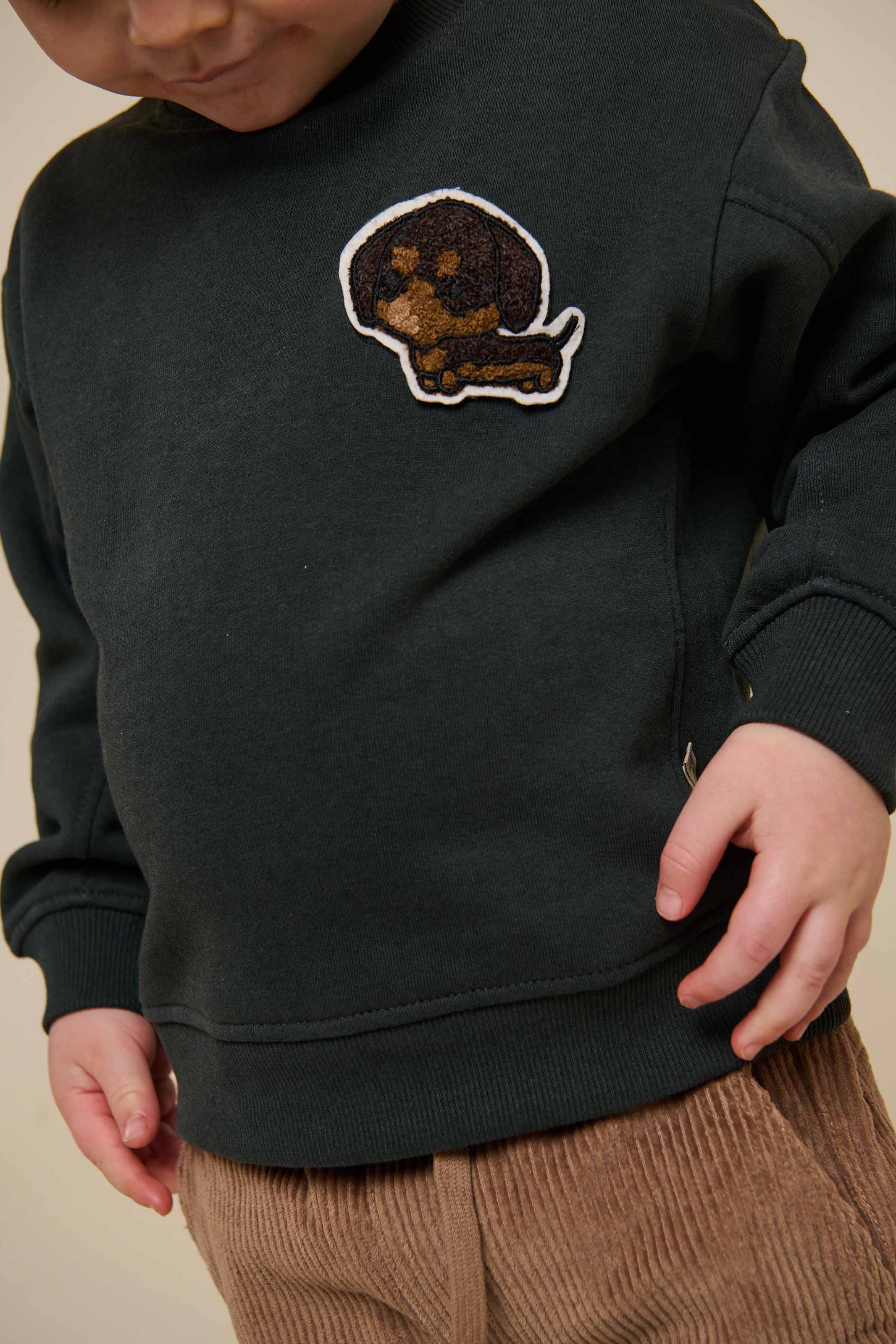 Sweatshirt mit Rundhalsausschnitt - Kids - Forest Green Melange | 100892 Justin