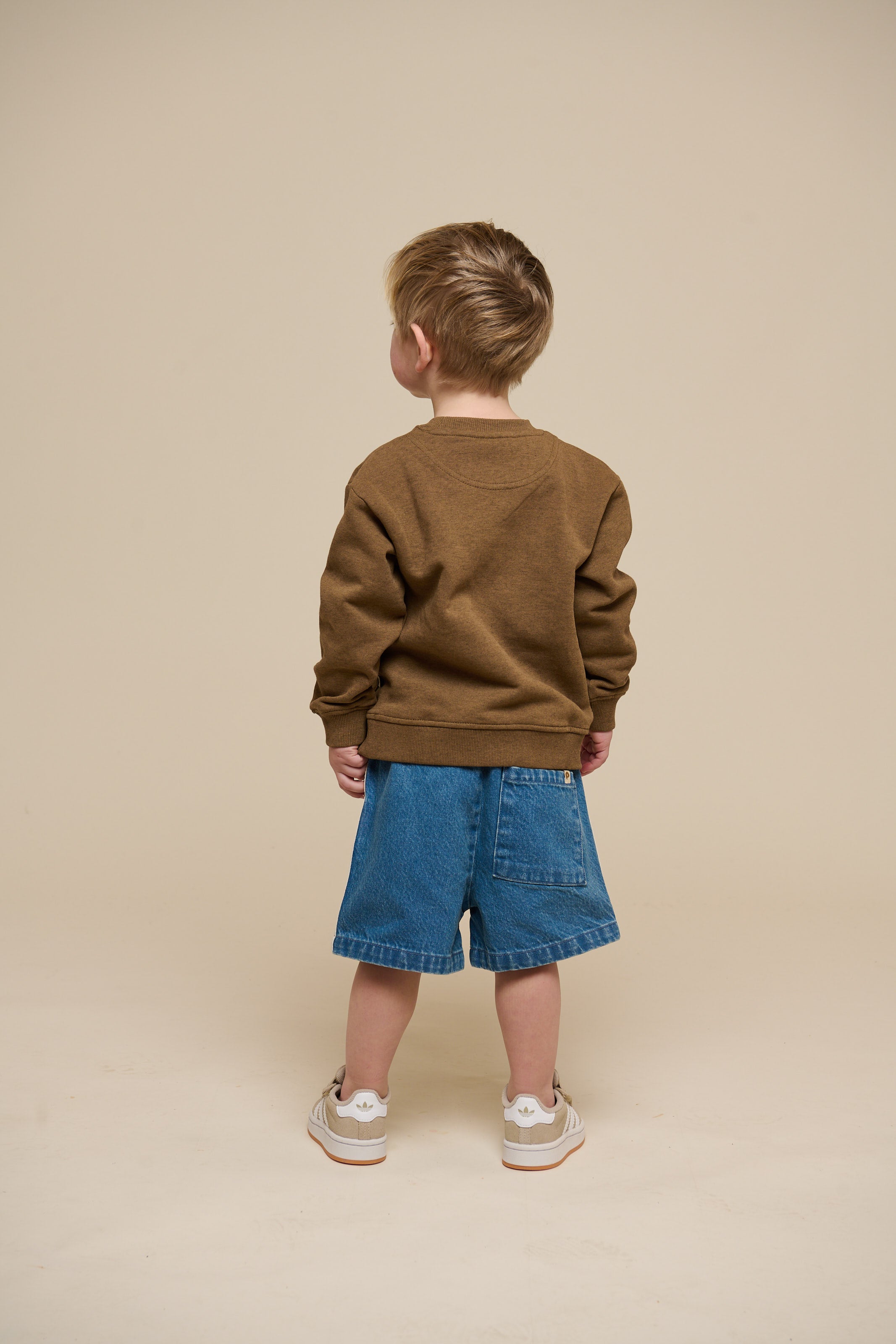Sweatshirt mit Rundhalsausschnitt - Kids - Coffe Melange | 100890 Justin