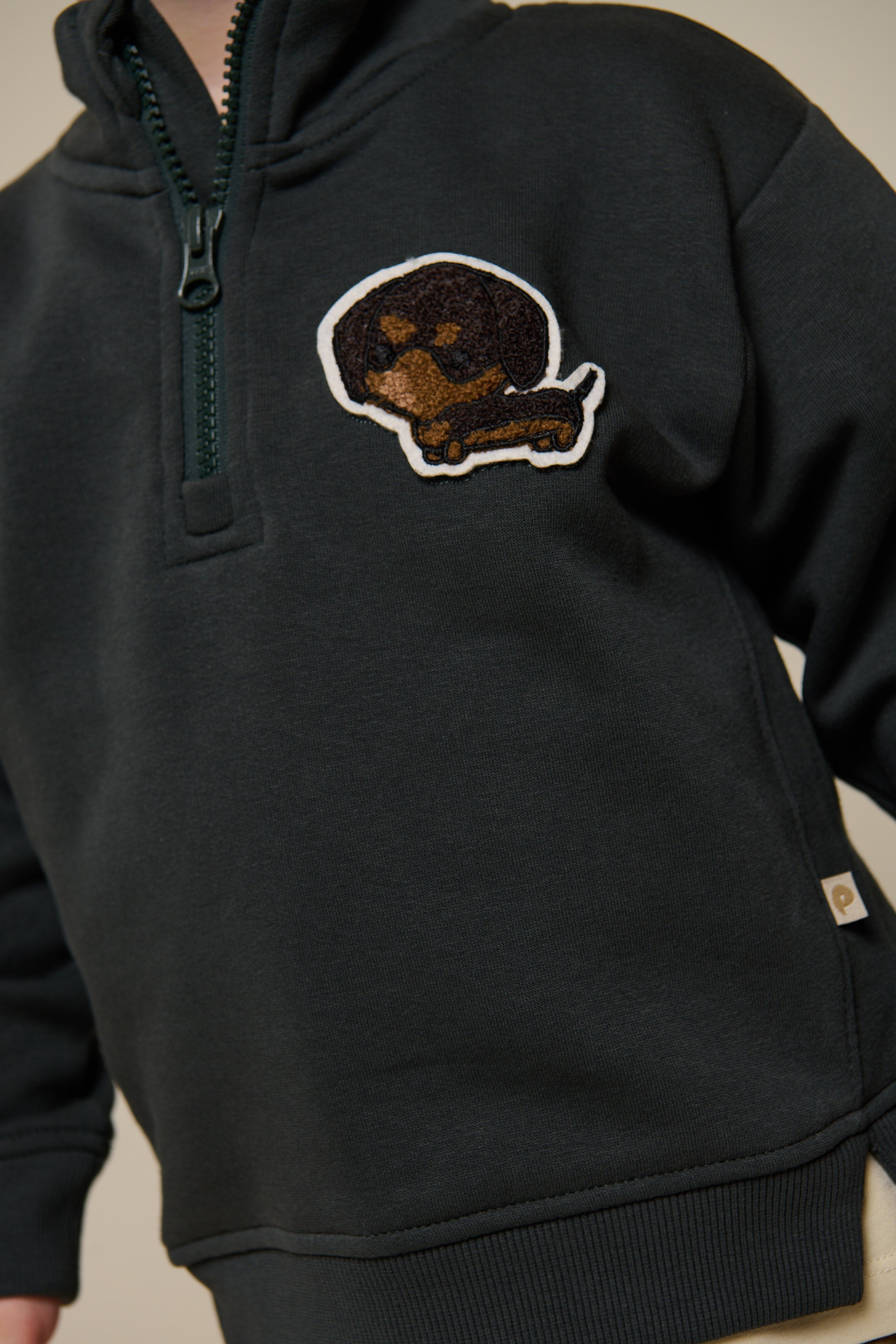 Sweatshirt mit halbem Reißverschluss - Kids - Forest Green | 100810 Tristan