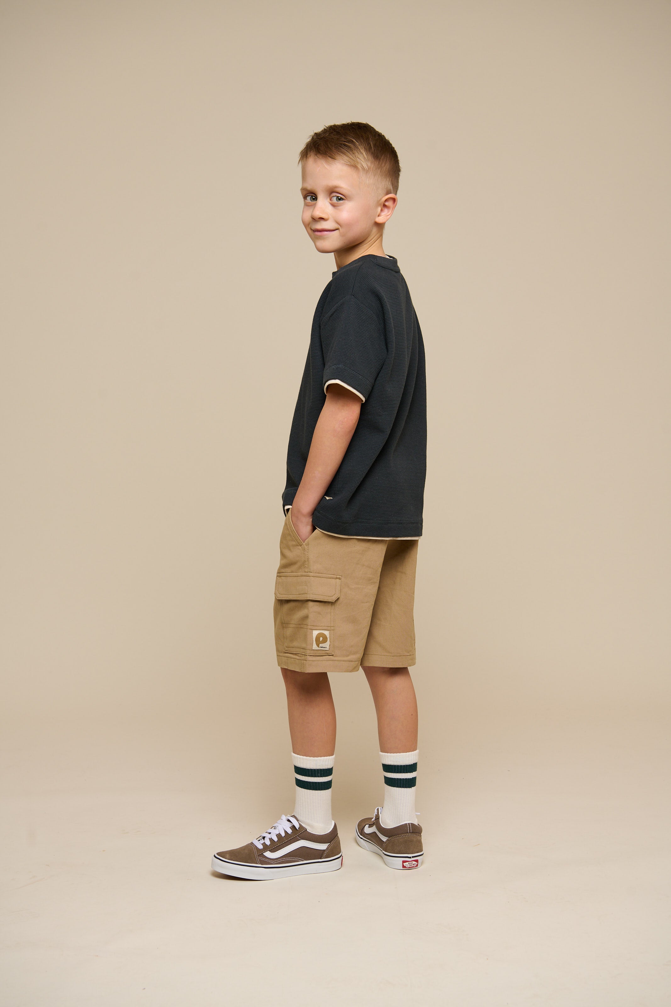Texturiertes T-Shirt - Tween - Forest Green | 100714 Malthe