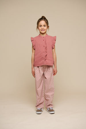 Twill-Hose mit Punkten - Tween - Rose | 100613 Iris