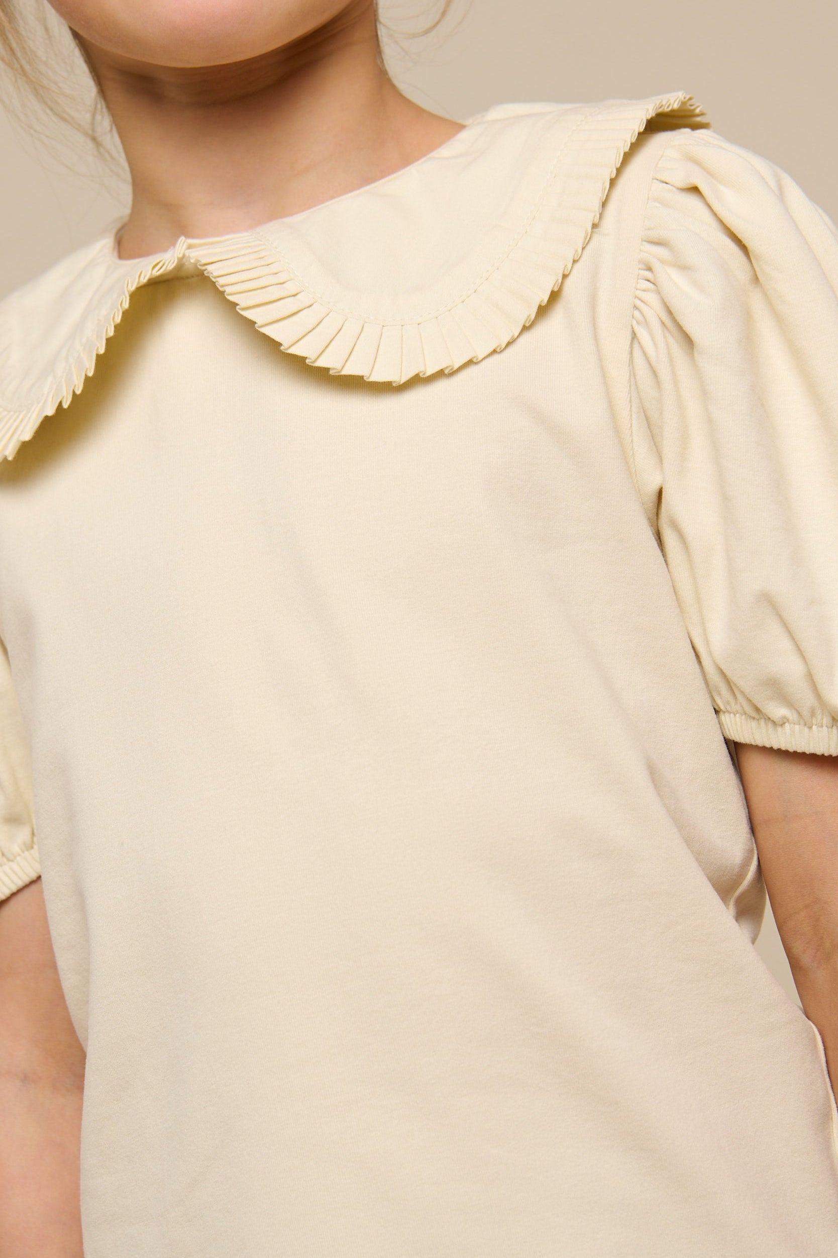 Jerseybluse mit Kragen - Tween - OffWhite | 101278 Nini
