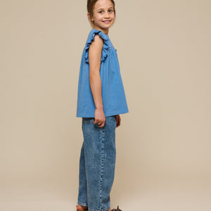 Jerseybluse - Tween - Blue | 101331 Lucia