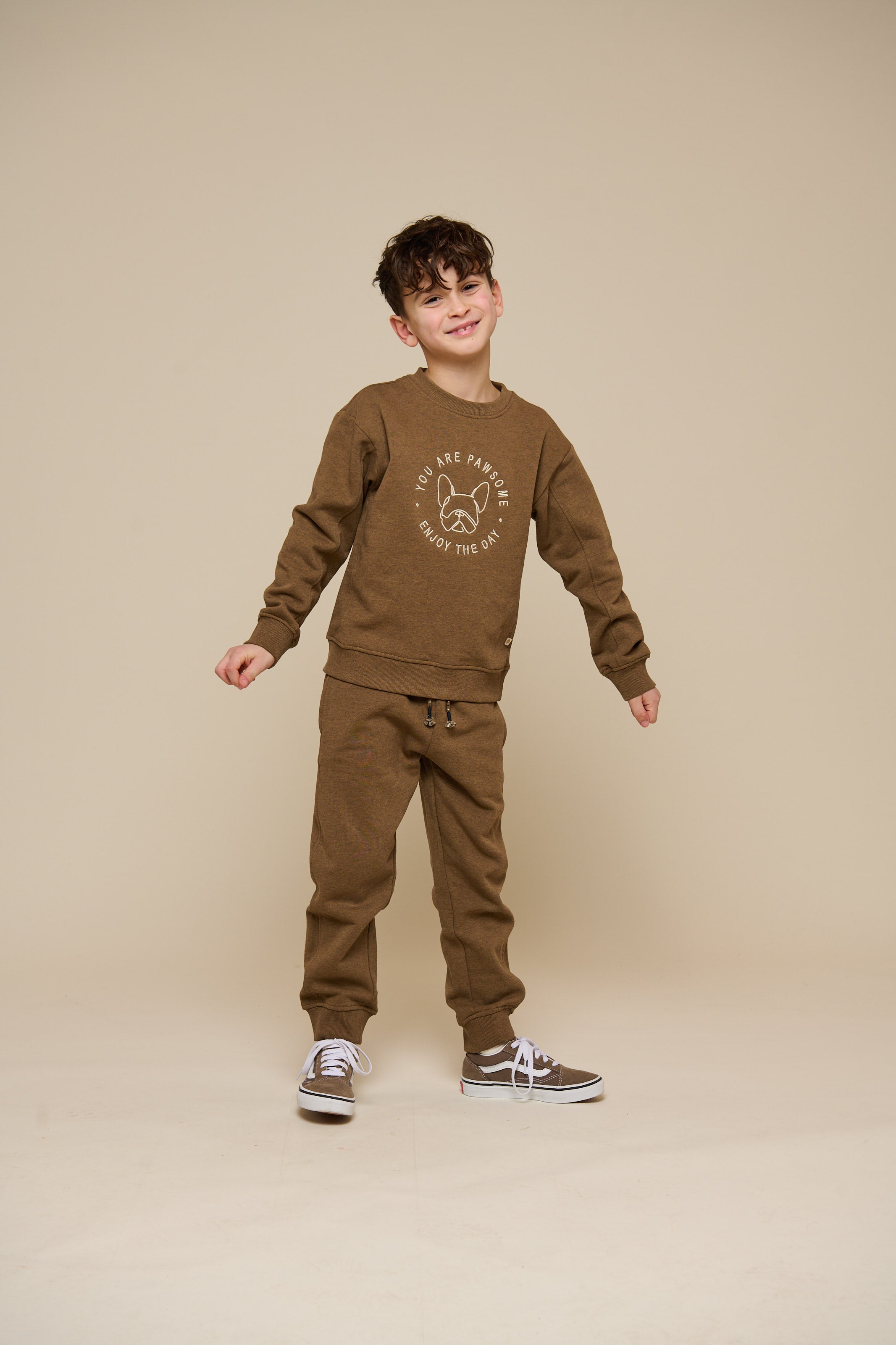Sweatshirt mit Rundhalsausschnitt - Tween - Coffe Melange | 100891 Justin