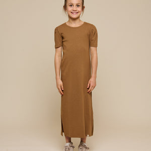 Modal-Ripp Lang T-Shirt Kleid - Tween - Coconut | 101294 Lottie