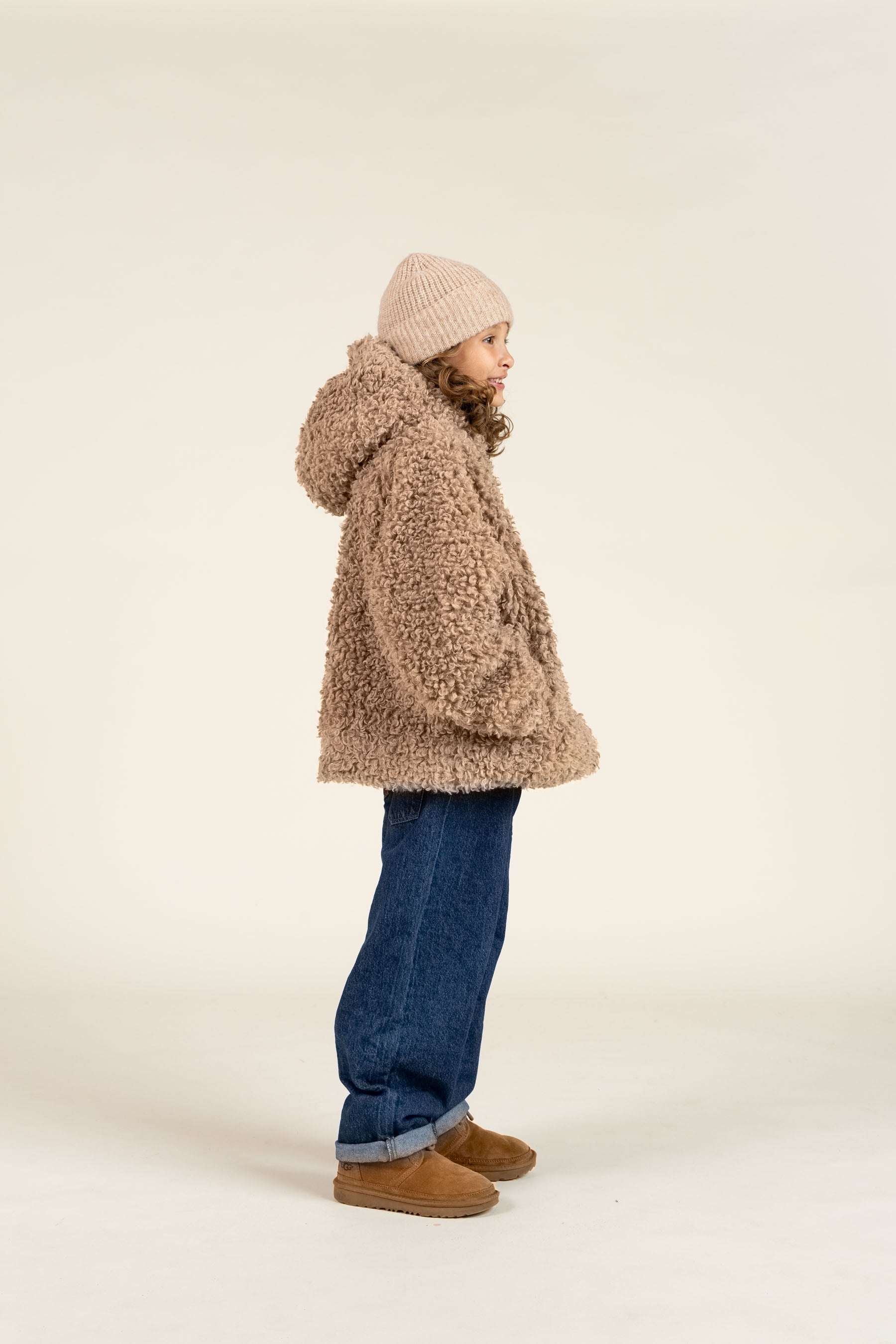 Teddy-Kapuzenjacke - Tween - Caffe Latte | 100548 Ellie