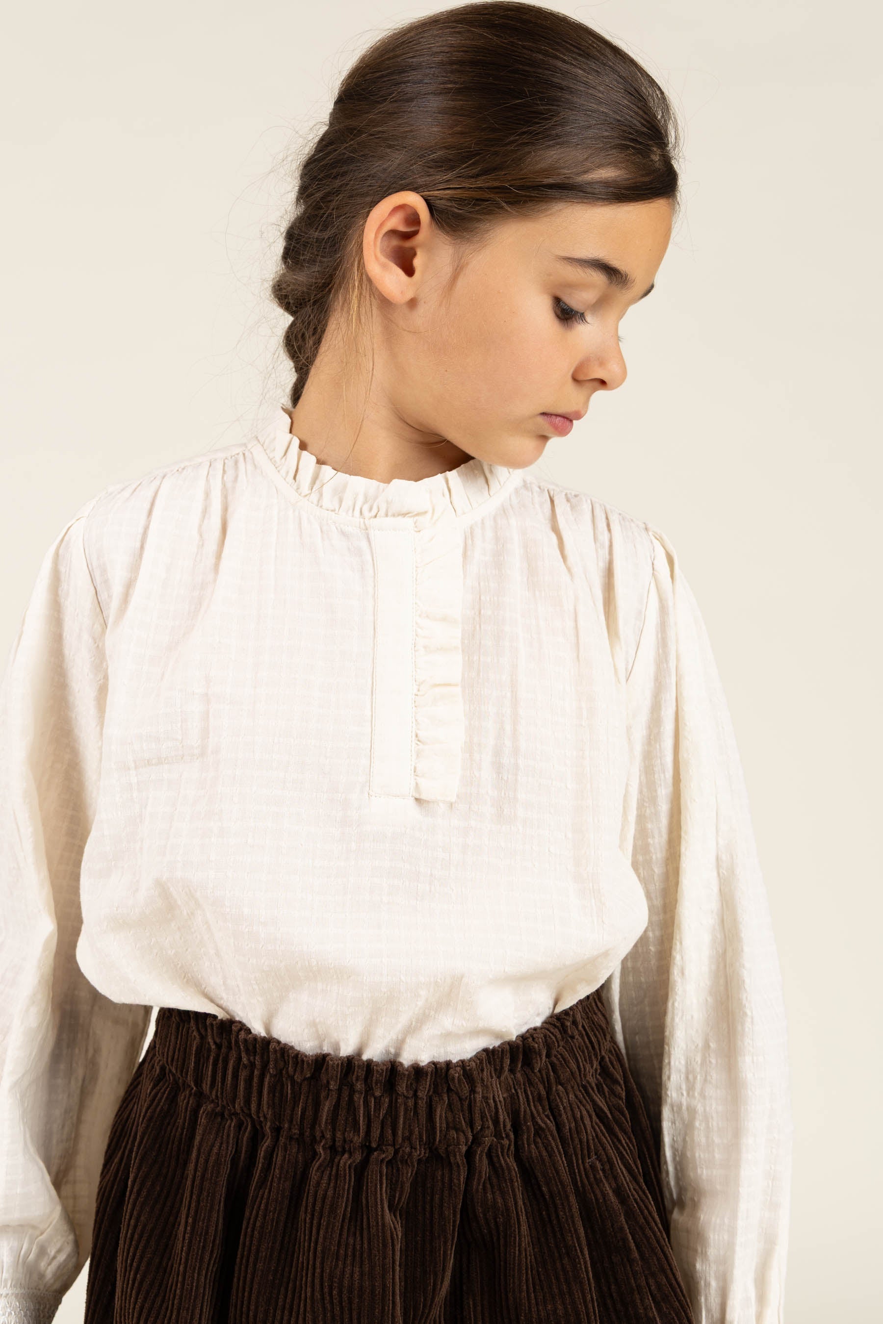Baumwollbluse mit Knopfleiste - Tween - Off White | 100880 Claire